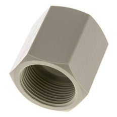 Muffe G1 1/4'' Innengewinde Polypropylen (pp) 10bar (140,5psi) FDA 50mm Sechskant