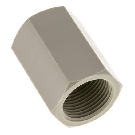 Muffe G3/4'' Innengewinde Polypropylen (pp) 10bar (140,5psi) FDA 32mm Sechskant