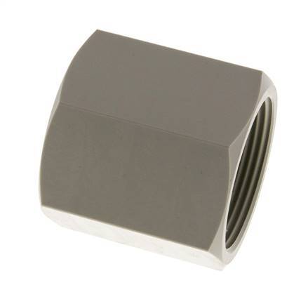 Muffe G1 1/2'' Innengewinde Polypropylen (pp) 10bar (140,5psi) FDA 55mm Sechskant
