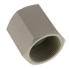Muffe G1 1/2'' Innengewinde Polypropylen (pp) 10bar (140,5psi) FDA 55mm Sechskant