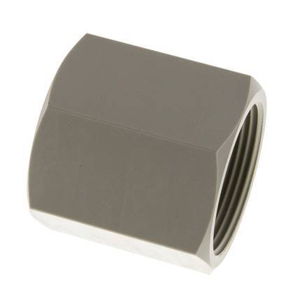 Muffe G1 1/2'' Innengewinde Polypropylen (pp) 10bar (140,5psi) FDA 55mm Sechskant