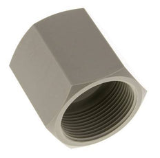 Muffe G1 1/2'' Innengewinde Polypropylen (pp) 10bar (140,5psi) FDA 55mm Sechskant