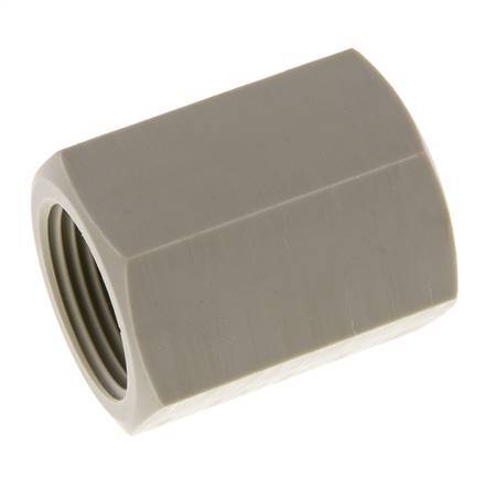 Buchse G1'' Innengewinde Polypropylen (pp) 10bar (140,5psi) FDA 43mm Sechskant