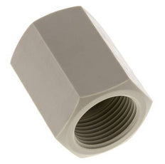 Buchse G1'' Innengewinde Polypropylen (pp) 10bar (140,5psi) FDA 43mm Sechskant