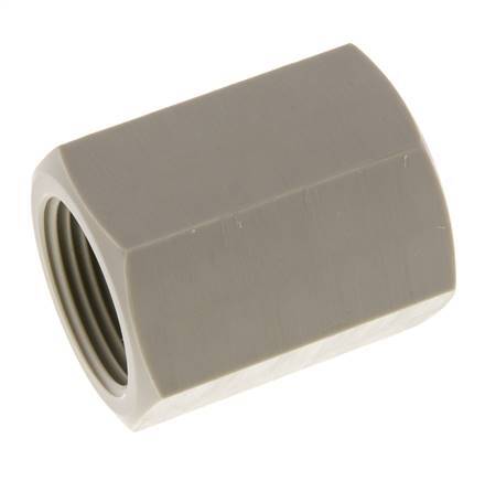 Buchse G1'' Innengewinde Polypropylen (pp) 10bar (140,5psi) FDA 43mm Sechskant
