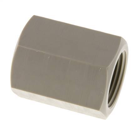 Buchse G1'' Innengewinde Polypropylen (pp) 10bar (140,5psi) FDA 43mm Sechskant