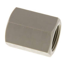 Buchse G1'' Innengewinde Polypropylen (pp) 10bar (140,5psi) FDA 43mm Sechskant