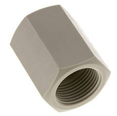 Buchse G1'' Innengewinde Polypropylen (pp) 10bar (140,5psi) FDA 43mm Sechskant