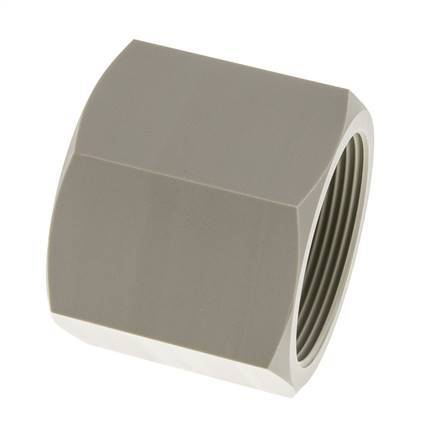 Muffe G2'' Innengewinde Polypropylen (pp) 10bar (140,5psi) FDA 70mm Sechskant