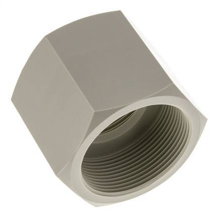 Muffe G2'' Innengewinde Polypropylen (pp) 10bar (140,5psi) FDA 70mm Sechskant