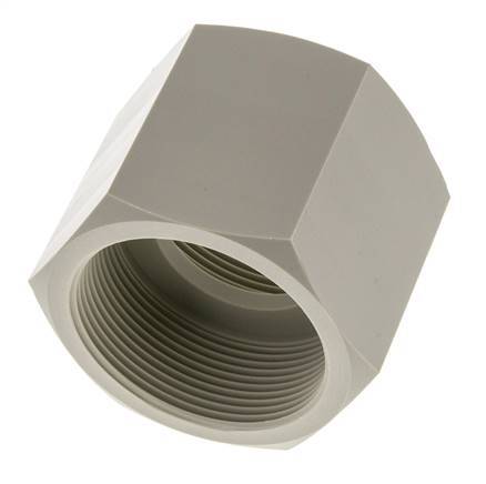 Muffe G2'' Innengewinde Polypropylen (pp) 10bar (140,5psi) FDA 70mm Sechskant