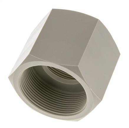 Muffe G2'' Innengewinde Polypropylen (pp) 10bar (140,5psi) FDA 70mm Sechskant