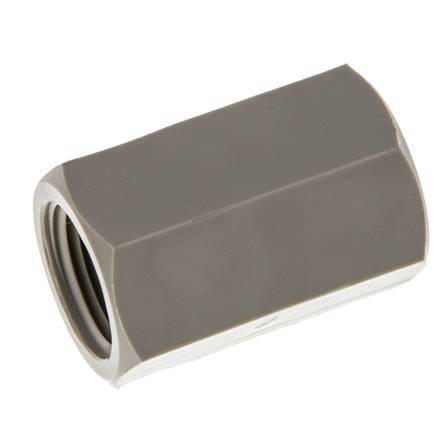Muffe G3/8'' Innengewinde Polypropylen (pp) 10bar (140,5psi) FDA 22mm Sechskant