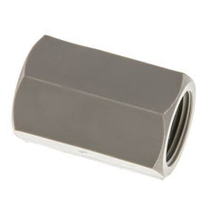 Muffe G3/8'' Innengewinde Polypropylen (pp) 10bar (140,5psi) FDA 22mm Sechskant