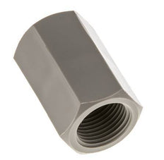 Muffe G3/8'' Innengewinde Polypropylen (pp) 10bar (140,5psi) FDA 22mm Sechskant
