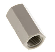 Muffe G1/4'' Innengewinde Polypropylen (pp) 10bar (140,5psi) FDA 17mm Sechskant