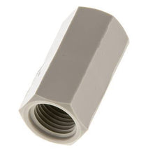 Muffe G1/4'' Innengewinde Polypropylen (pp) 10bar (140,5psi) FDA 17mm Sechskant