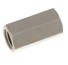 Muffe G1/4'' Innengewinde Polypropylen (pp) 10bar (140,5psi) FDA 17mm Sechskant