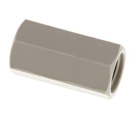 Muffe G1/4'' Innengewinde Polypropylen (pp) 10bar (140,5psi) FDA 17mm Sechskant