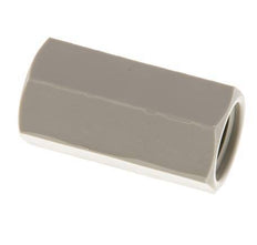 Muffe G1/4'' Innengewinde Polypropylen (pp) 10bar (140,5psi) FDA 17mm Sechskant