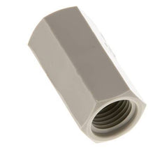 Muffe G1/4'' Innengewinde Polypropylen (pp) 10bar (140,5psi) FDA 17mm Sechskant