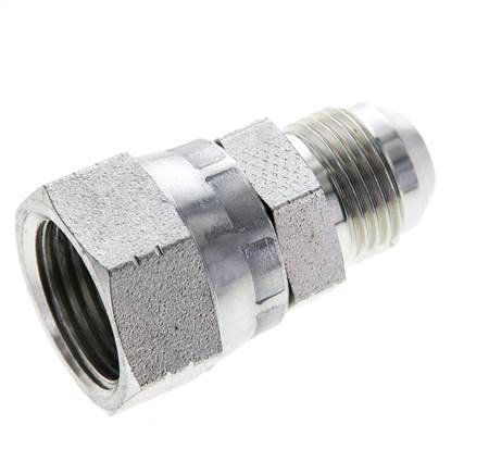 JIC Reducing Nipple UNF 3/4''-16 Male x UNF 7/8''-14 Female Steel 210bar (2950.5psi)