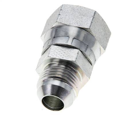 JIC Reduziernippel UNF 3/4''-16 Außengewinde x UNF 7/8''-14 Innengewinde Stahl 210bar (2950.5psi)