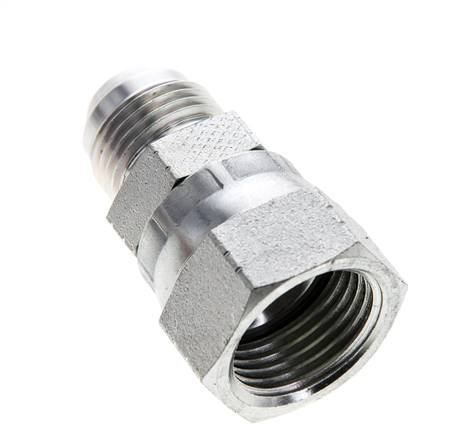 JIC Reduziernippel UNF 3/4''-16 Außengewinde x UNF 7/8''-14 Innengewinde Stahl 210bar (2950.5psi)