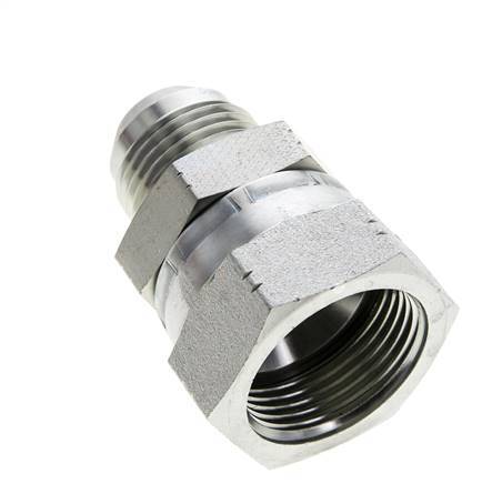 JIC Reduziernippel UN 1-1/16''-12 Außengewinde x UN 1-5/16''-12 Innengewinde Stahl 170bar (2388.5psi)
