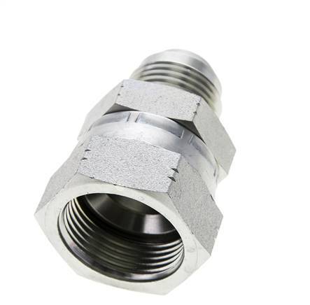 JIC Reduziernippel UN 1-1/16''-12 Außengewinde x UN 1-5/16''-12 Innengewinde Stahl 170bar (2388.5psi)
