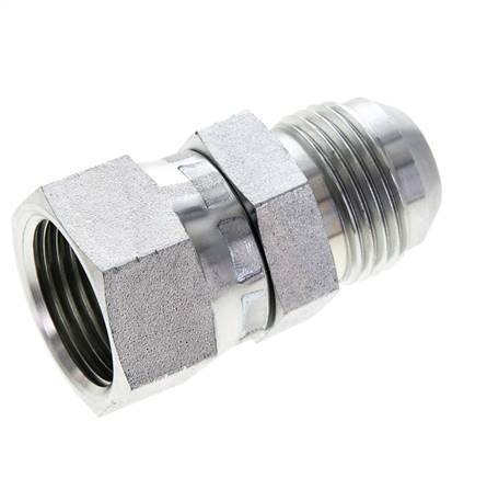 JIC Reduziernippel UN 1-1/16''-12 Außengewinde x UN 1-1/16''-12 Innengewinde Stahl 210bar (2950.5psi)