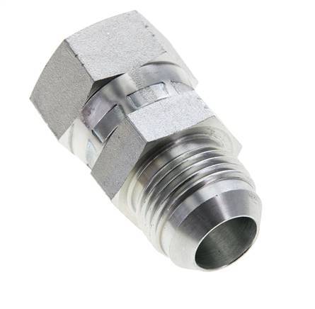 JIC Reduziernippel UN 1-1/16''-12 Außengewinde x UN 1-1/16''-12 Innengewinde Stahl 210bar (2950.5psi)