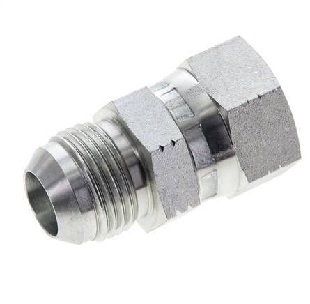 JIC Reduziernippel UN 1-1/16''-12 Außengewinde x UN 1-1/16''-12 Innengewinde Stahl 210bar (2950.5psi)