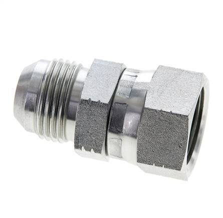 JIC Reduziernippel UN 1-1/16''-12 Außengewinde x UN 1-1/16''-12 Innengewinde Stahl 210bar (2950.5psi)