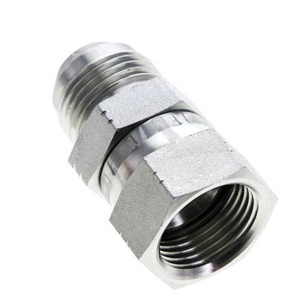 JIC Reduziernippel UN 1-1/16''-12 Außengewinde x UN 1-1/16''-12 Innengewinde Stahl 210bar (2950.5psi)