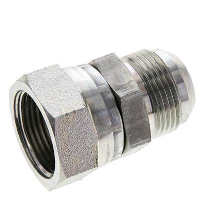 JIC-Nippel UN 1-5/16''-12 Stecker x Buchse Stahl 170bar (2388.5psi)
