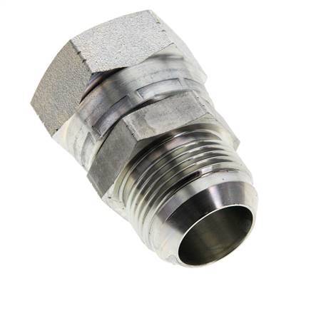 JIC-Nippel UN 1-5/16''-12 Stecker x Buchse Stahl 170bar (2388.5psi)