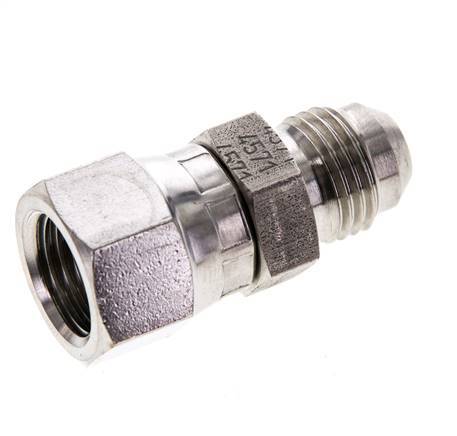 JIC Nippel UNF 9/16''-18 Außengewinde x Innengewinde Edelstahl 275bar (3863.75psi)