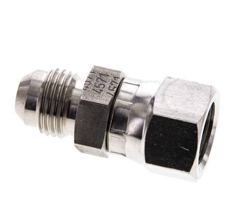 JIC Nippel UNF 9/16''-18 Außengewinde x Innengewinde Edelstahl 275bar (3863.75psi)