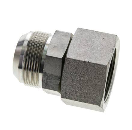 JIC-Nippel UN 1-7/8''-12 Stecker x Buchse Stahl 105bar (1475.25psi)