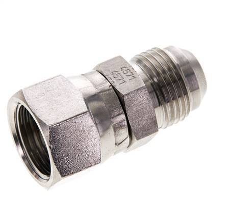 JIC Nippel UNF 7/8''-14 Außengewinde x Innengewinde Edelstahl 210bar (2950.5psi)