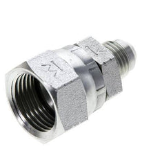 JIC Reducing Nipple UNF 9/16''-18 Male x UNF 7/8''-14 Female Steel 210bar (2950.5psi)