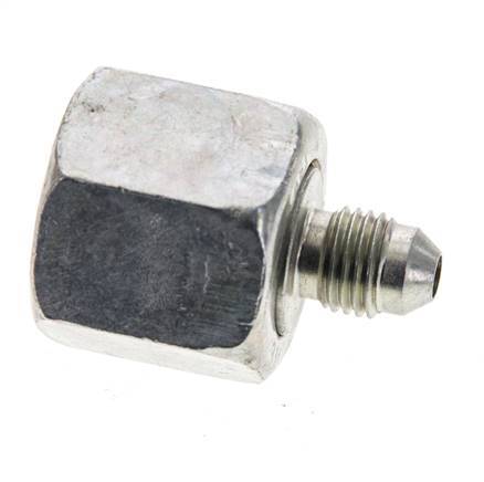 JIC Reduziernippel UNF 7/16''-20 Außengewinde x UNF 7/8''-14 Innengewinde Stahl 210bar (2950.5psi)