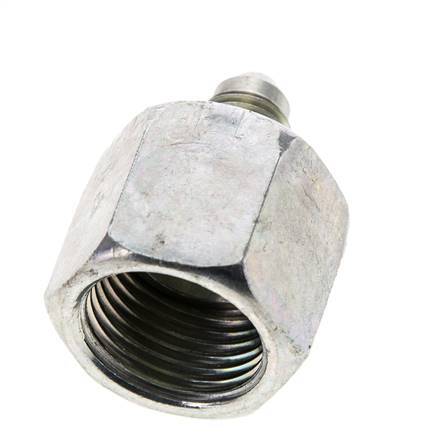JIC Reduziernippel UNF 7/16''-20 Außengewinde x UNF 7/8''-14 Innengewinde Stahl 210bar (2950.5psi)