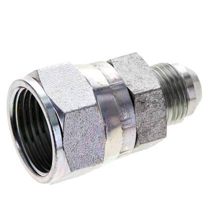 JIC Reducing Nipple UNF 3/4''-16 Male x UN 1-1/16''-12 Female Steel 210bar (2950.5psi)