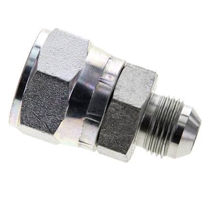JIC Reducing Nipple UNF 3/4''-16 Male x UN 1-1/16''-12 Female Steel 210bar (2950.5psi)