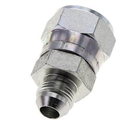 JIC Reducing Nipple UNF 3/4''-16 Male x UN 1-1/16''-12 Female Steel 210bar (2950.5psi)