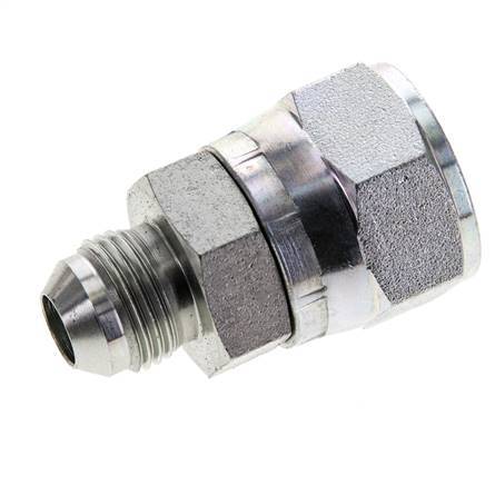 JIC Reduziernippel UNF 3/4''-16 Außengewinde x UN 1-1/16''-12 Innengewinde Stahl 210bar (2950.5psi)