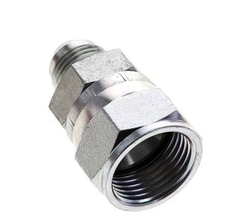JIC Reduziernippel UNF 3/4''-16 Außengewinde x UN 1-1/16''-12 Innengewinde Stahl 210bar (2950.5psi)