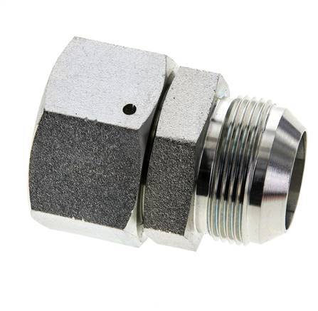 JIC Nippel UN 1-5/8''-12 Stecker x Buchse Stahl 140bar (1967.0psi)